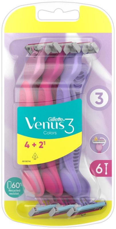 Gillette Venus3 женская бритва, 6 шт. т в изабель ди ор 50мл