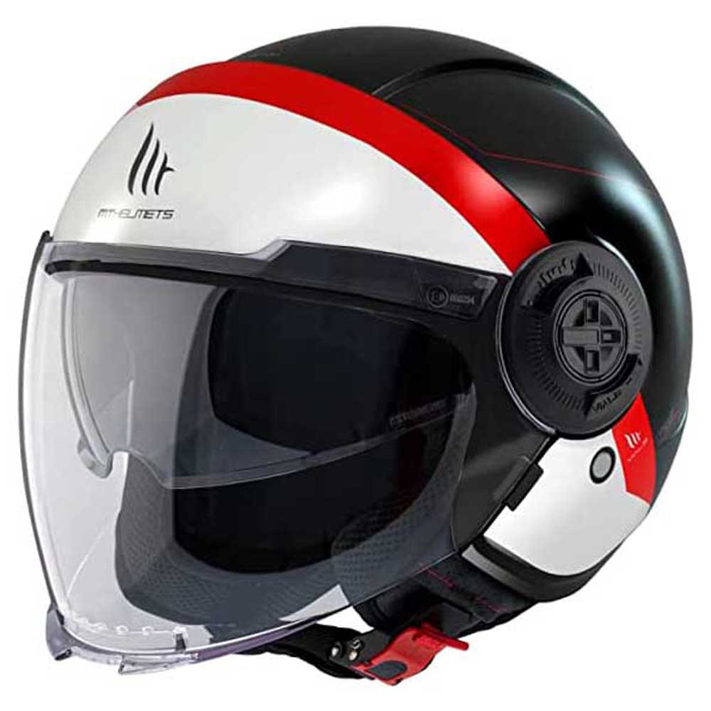 Открытый шлем MT Helmets Viale SV 68 Unit A5, красный