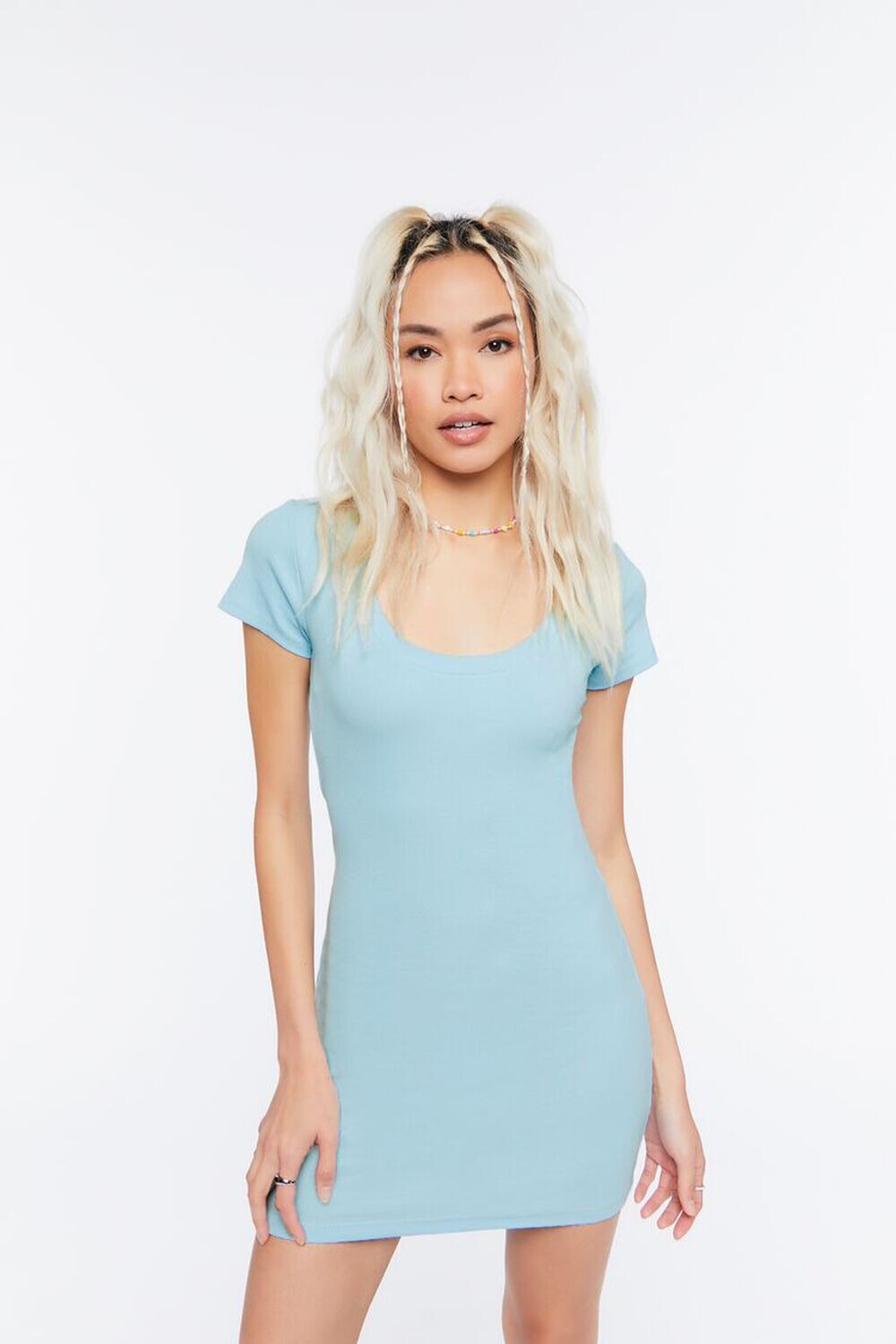 

Мини-платье-футболка в рубчик Forever 21