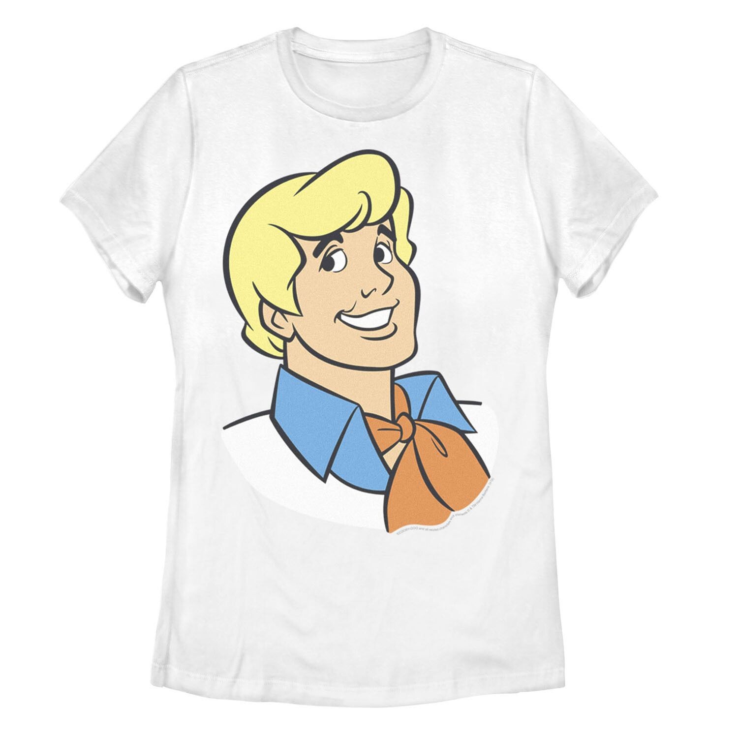 

Детская футболка с рисунком Scooby-Doo Fred Big Face Licensed Character, белый