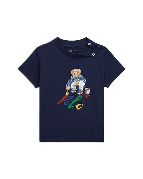 

Футболка Polo Bear из хлопкового джерси для мальчиков – Baby Ralph Lauren, цвет Blue