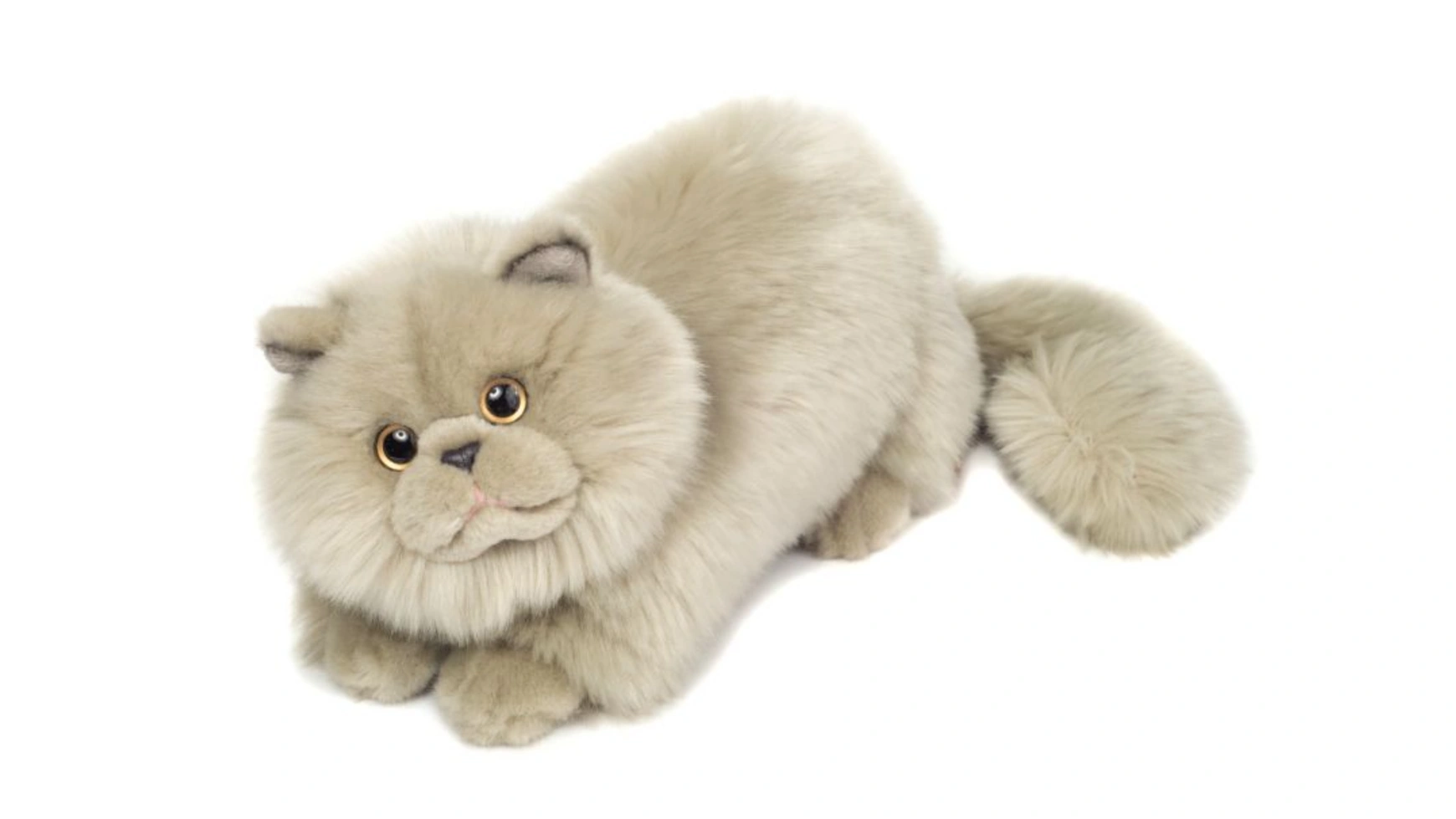 Мягкая игрушка персидский кот лежащий 24 см Teddy-Hermann мягкая игрушка длинный кот плюшевый 60см бордовый