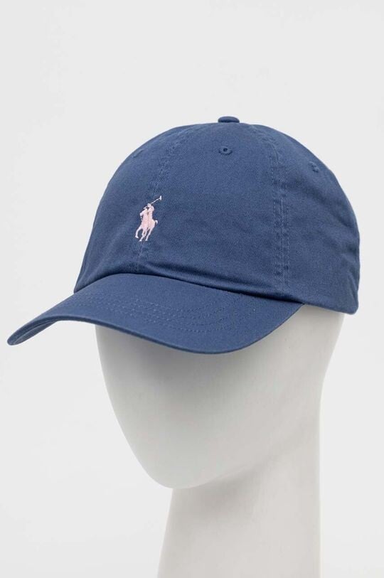 

Хлопковая бейсболка Polo Ralph Lauren, синий