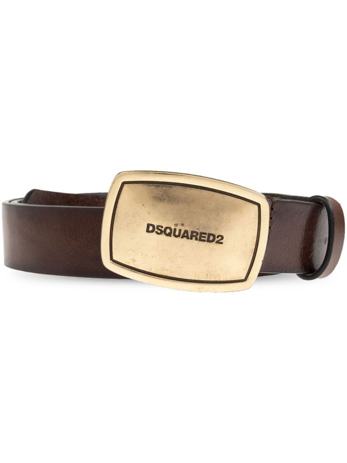 

Dsquared2 кожаный ремень с пряжкой-логотипом DSQUARED2, коричневый