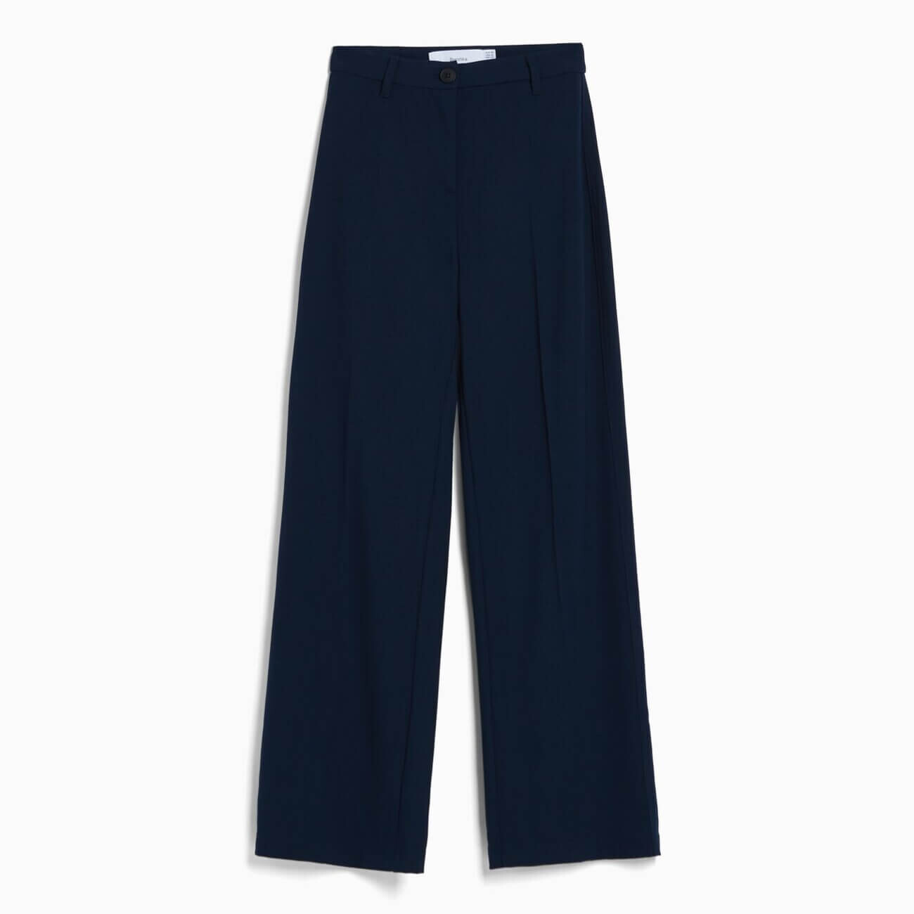 

Брюки Bershka Wide-leg With Belt Loops, синий
