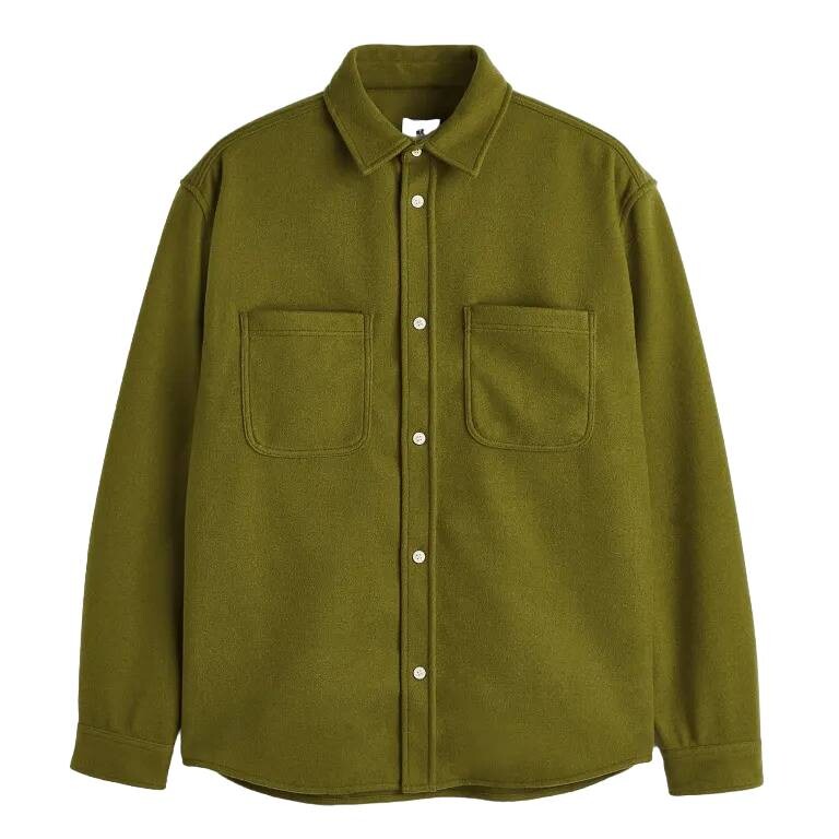

Рубашка H&M Relaxed Fit, зеленый