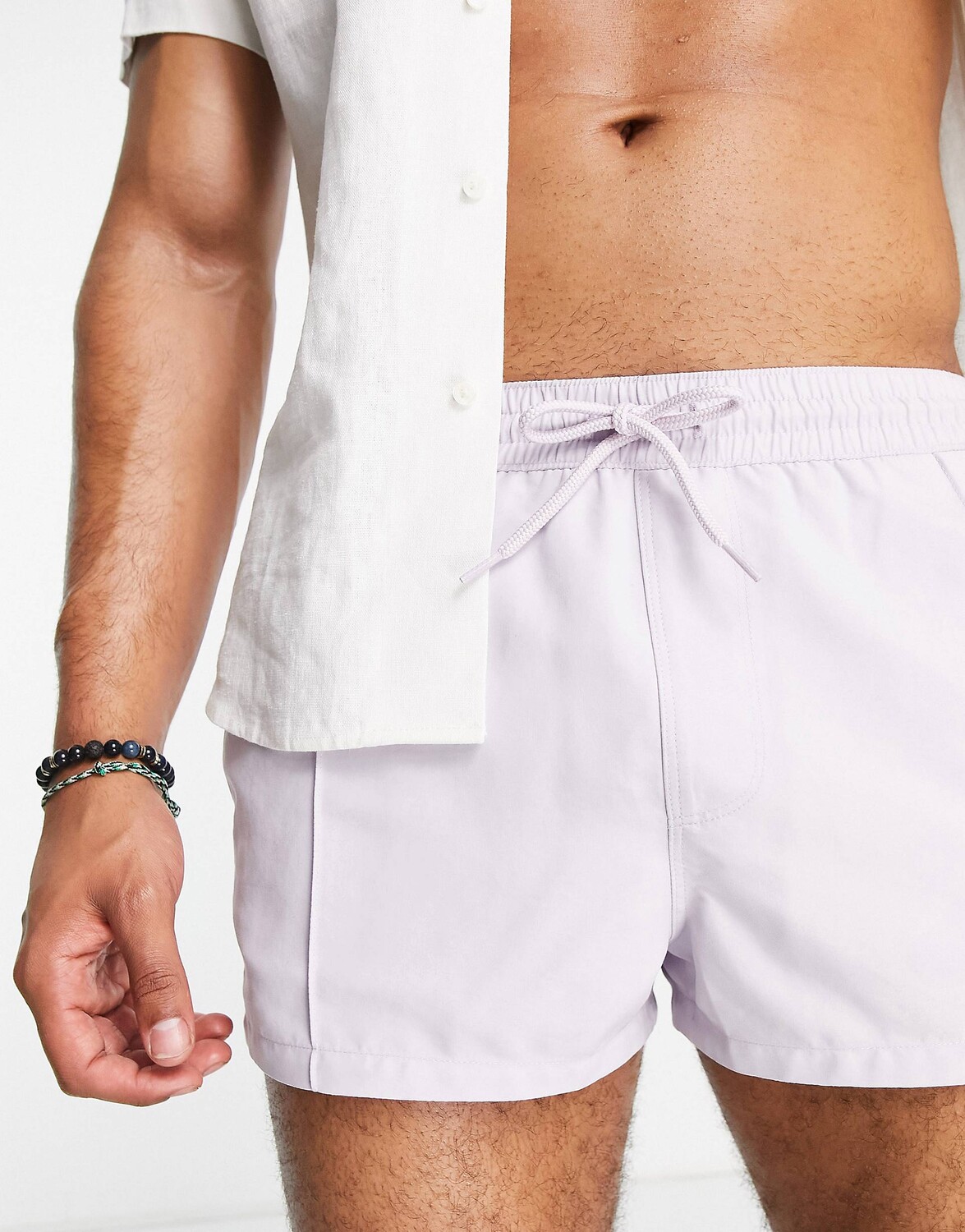 

Короткие сиреневые плавки с защипами ASOS DESIGN