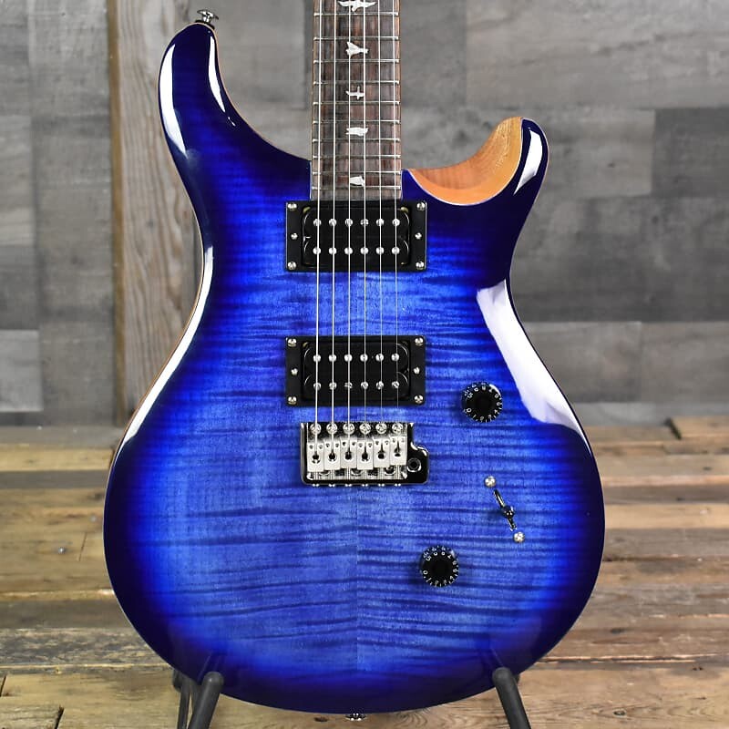 

Paul Reed Smith SE Custom 24 - Faded Blue Burst с сумкой для переноски, серийный номер: 0513 PRS Paul Reed Smith SE 24 - Faded Burst with Gig Bag SN:0513