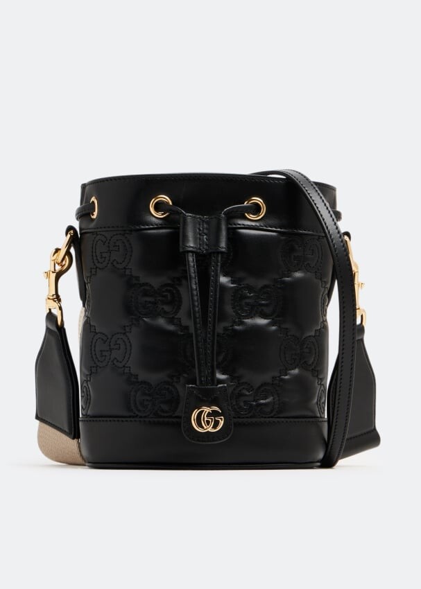 

Сумка кросс-боди GUCCI GG Matelassé bucket bag, черный