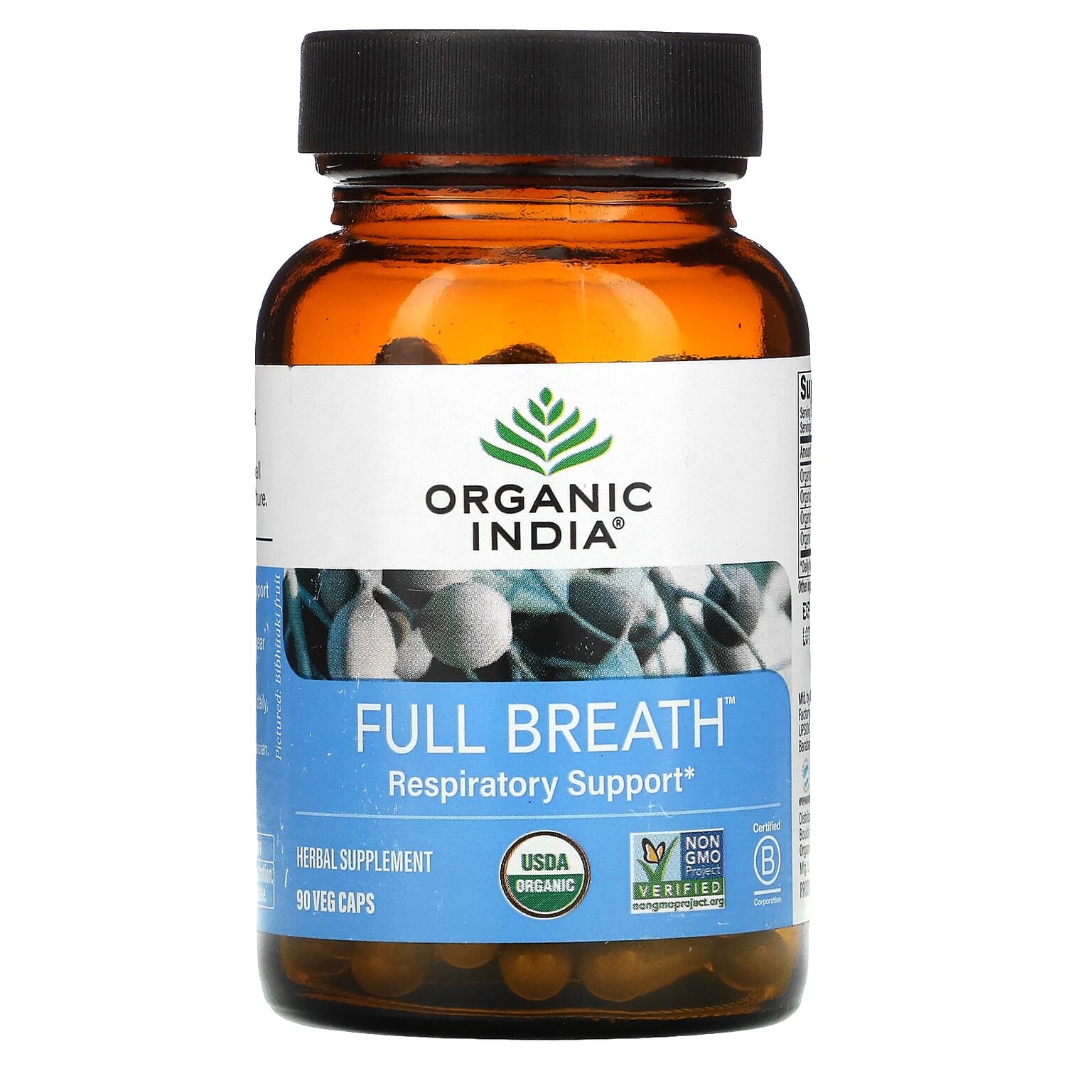 

Капсулы Organic India для поддержки дыхания, 90 растительных капсул