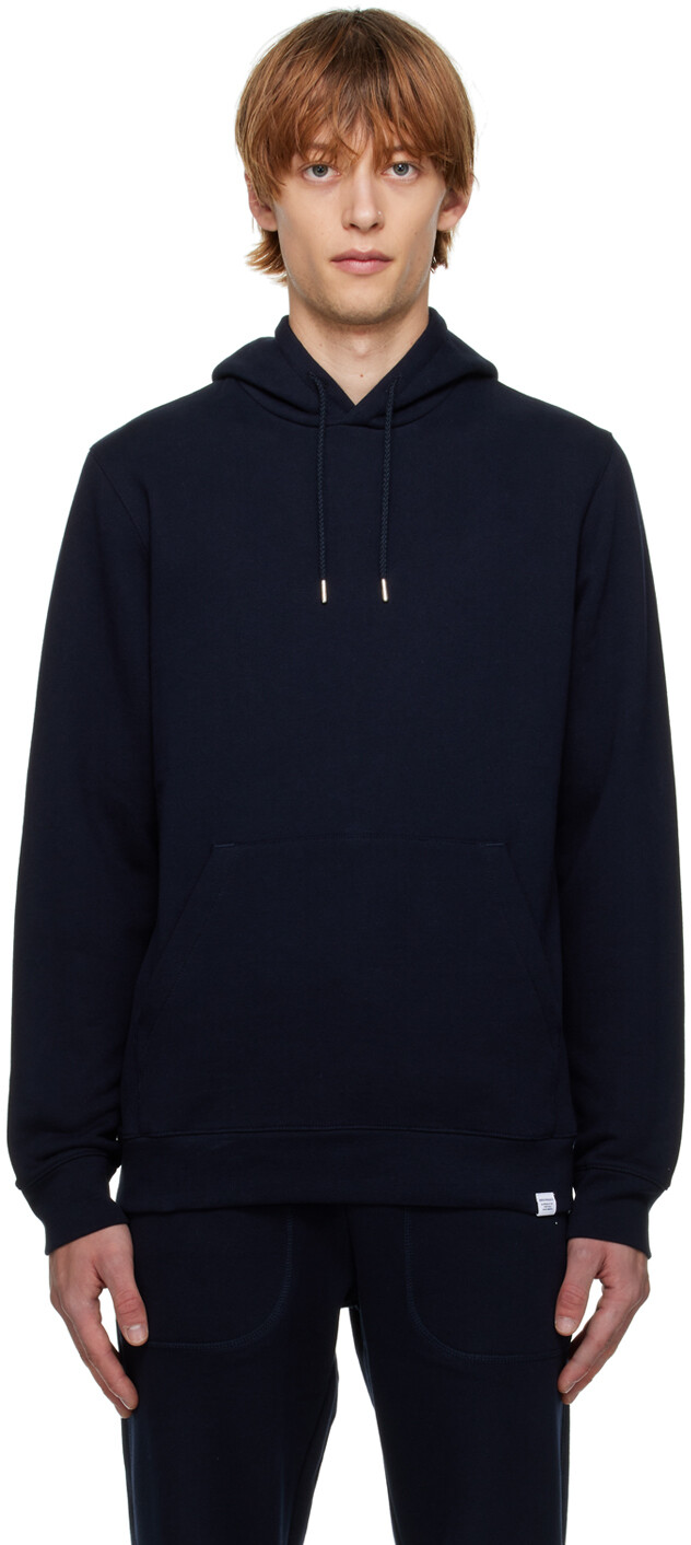 

Темно-синяя классическая худи Vagn Norse Projects, Синий