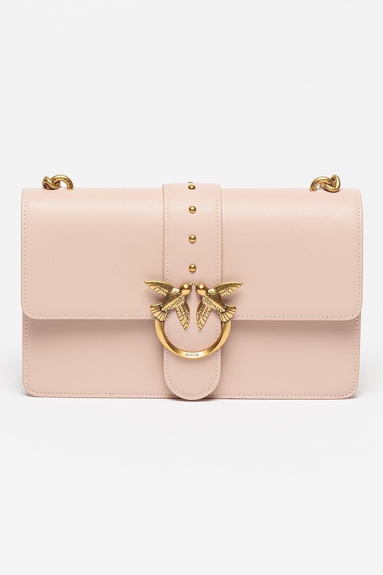 

Love One Классическая кожаная сумка Pinko, розовый