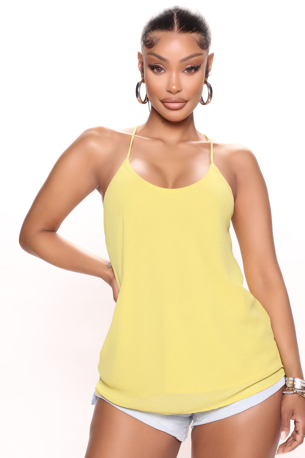 

Топ Fashion Nova HF22F102, желтый