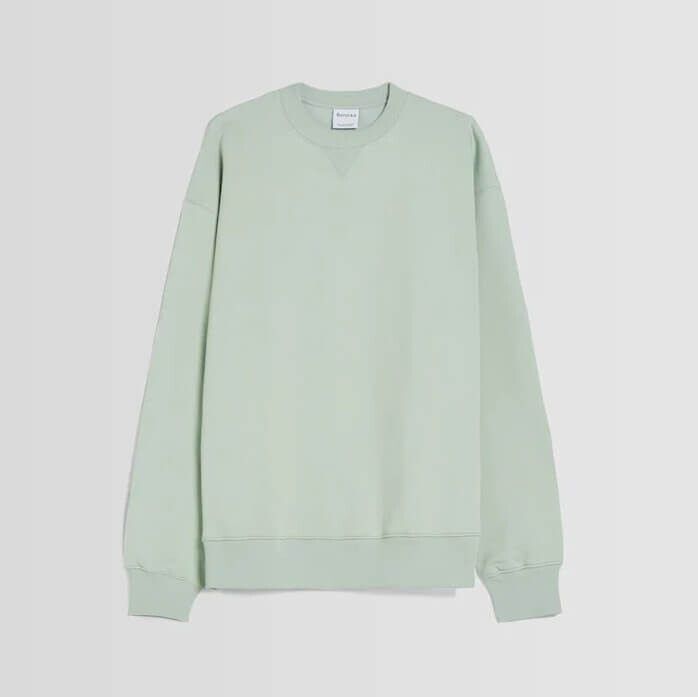 

Свитшот Bershka Crew Neck, зеленый