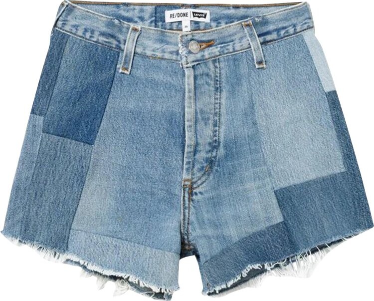 

Шорты Re/Done 70s Patched Short 'Indigo', синий
