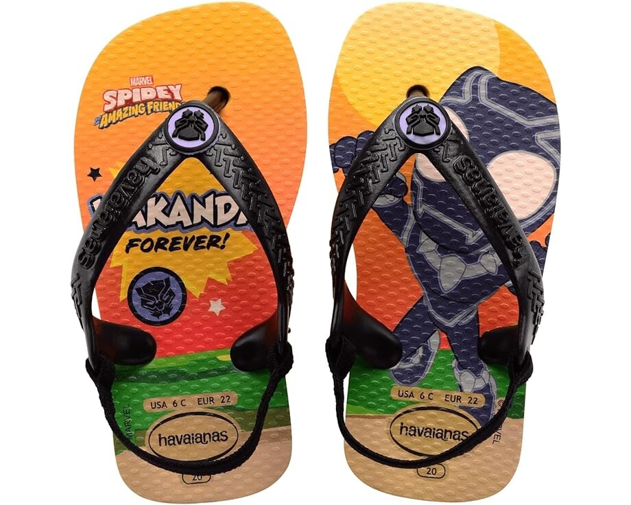 

Сандалии Havaianas Marvel Flip Flop Sandal, цвет Yellow Pop