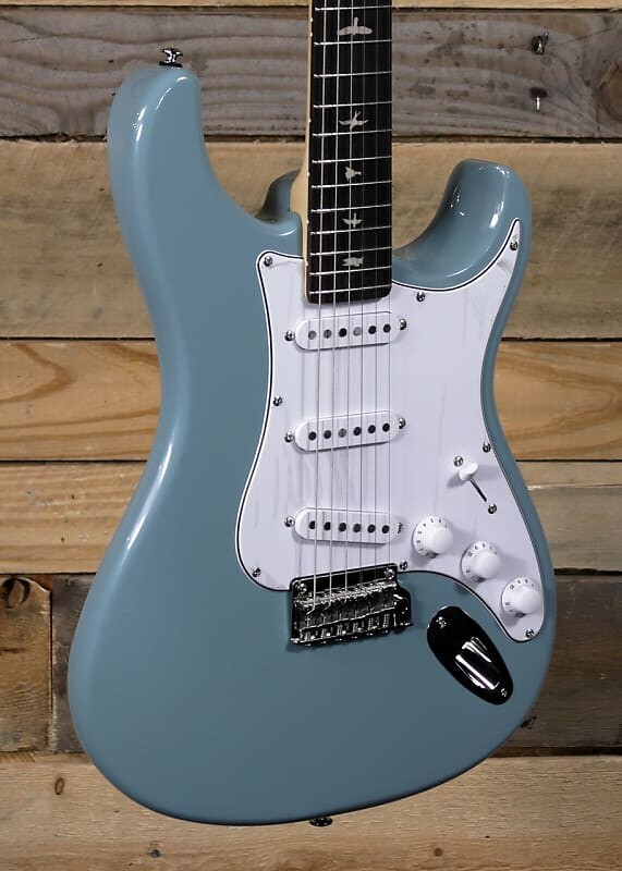 

Электрогитара PRS SE John Mayer Silver Sky Stone Blue с сумкой для переноски PRS SE John Mayer Sky Electric Guitar Stone w/ Gigbag