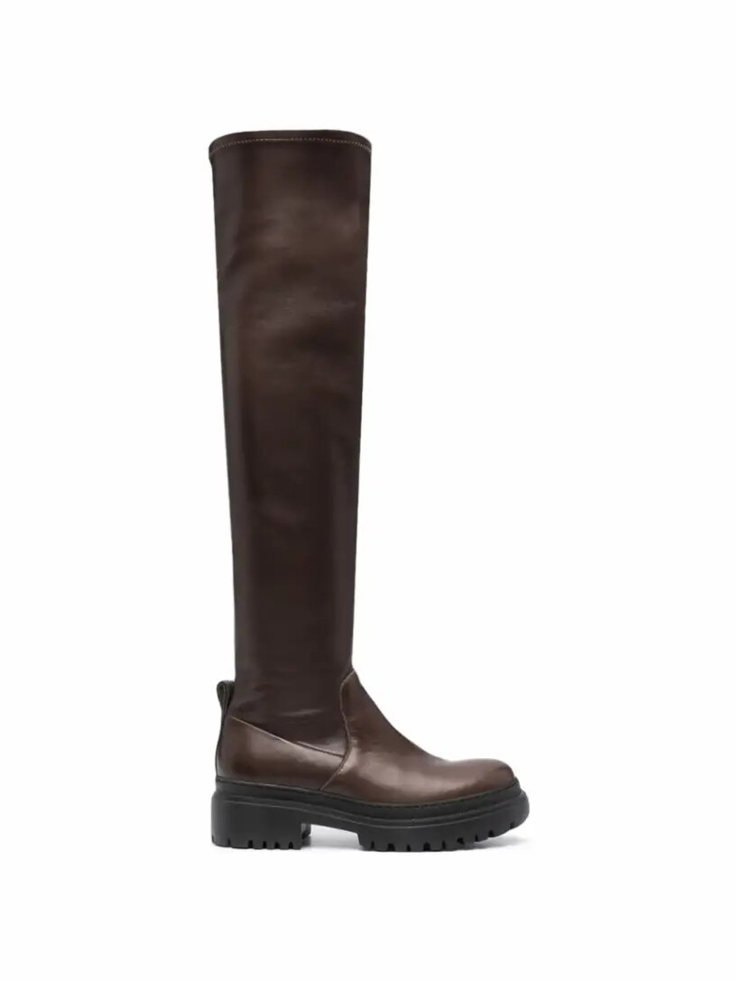

Высокие кожаные сапоги Brunello Cucinelli