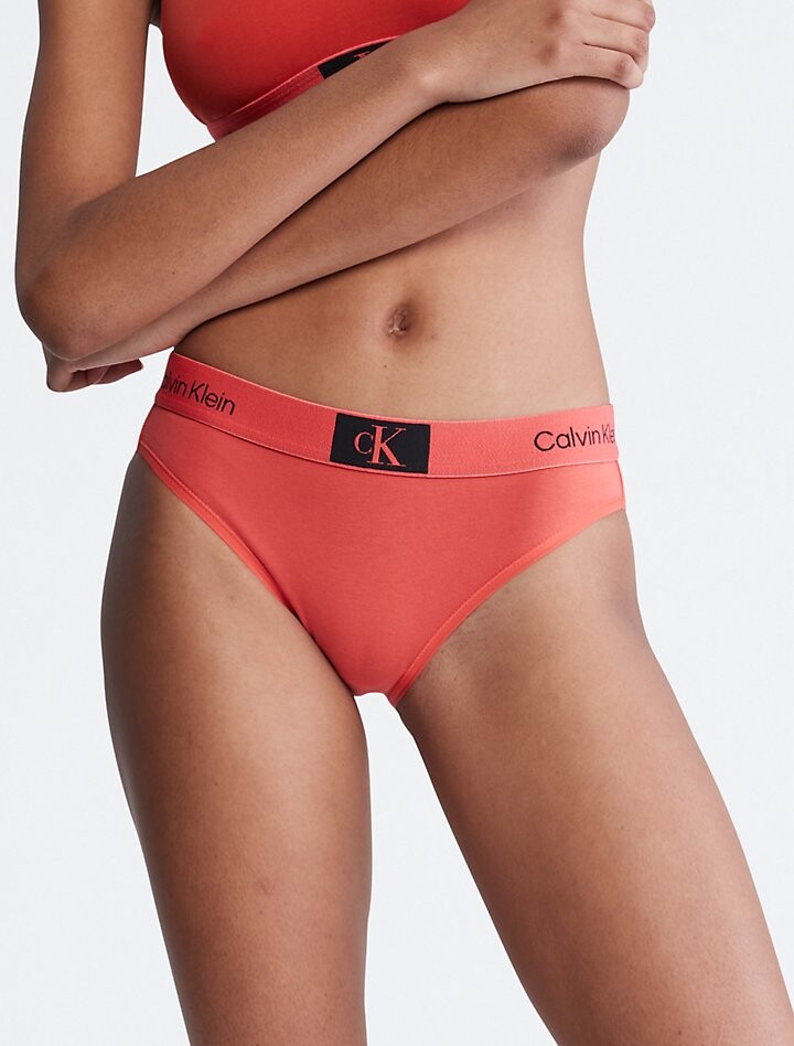 

Современное бикини Calvin Klein 1996 Calvin Klein, малиновый, Коричневый