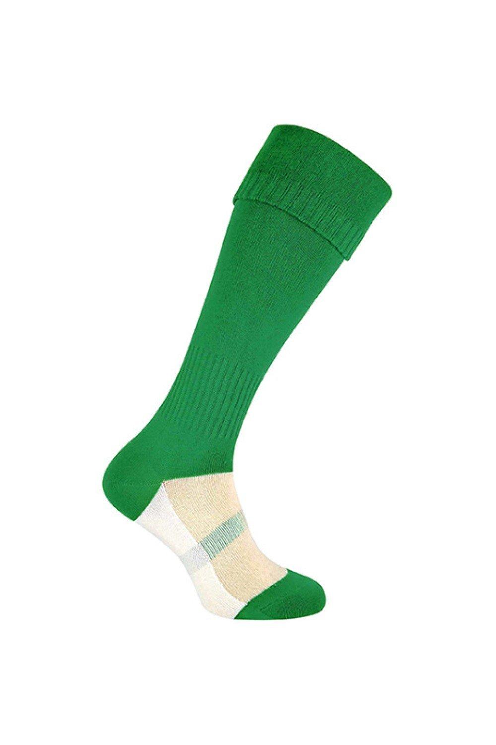 Длинные спортивные футбольные носки до колена ROLY, зеленый новые футбольные спортивные носки для взрослых и детей европейские клубные дышащие длинные чулки до колена нескользящие футбольные носки