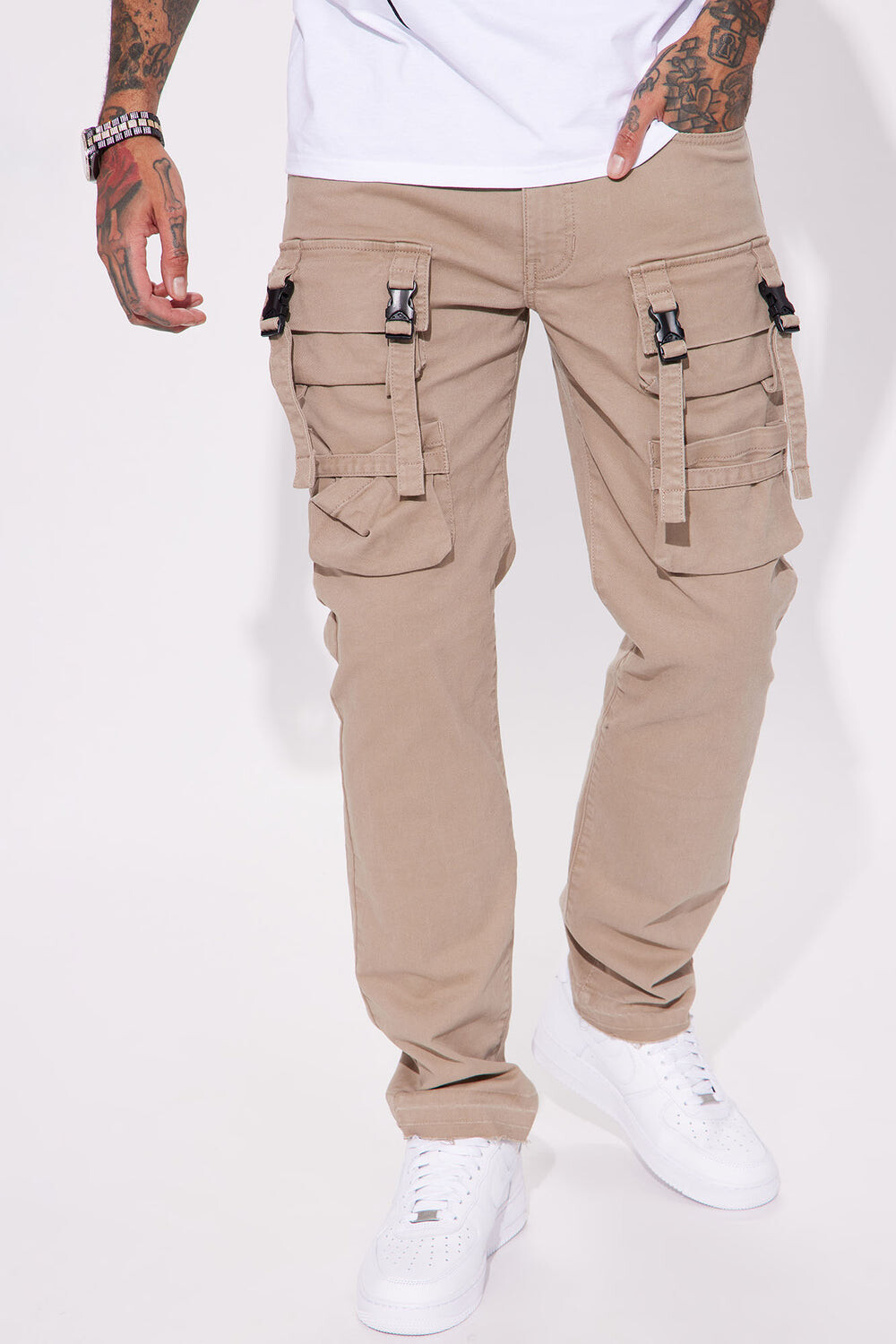 

Брюки карго Fashion Nova ZDF01T310011, серо-коричневый