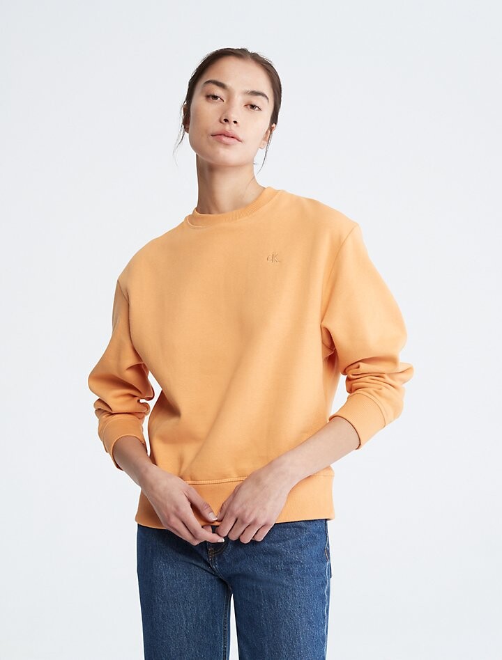 

Толстовка с круглым вырезом из флиса с логотипом Archive Calvin Klein