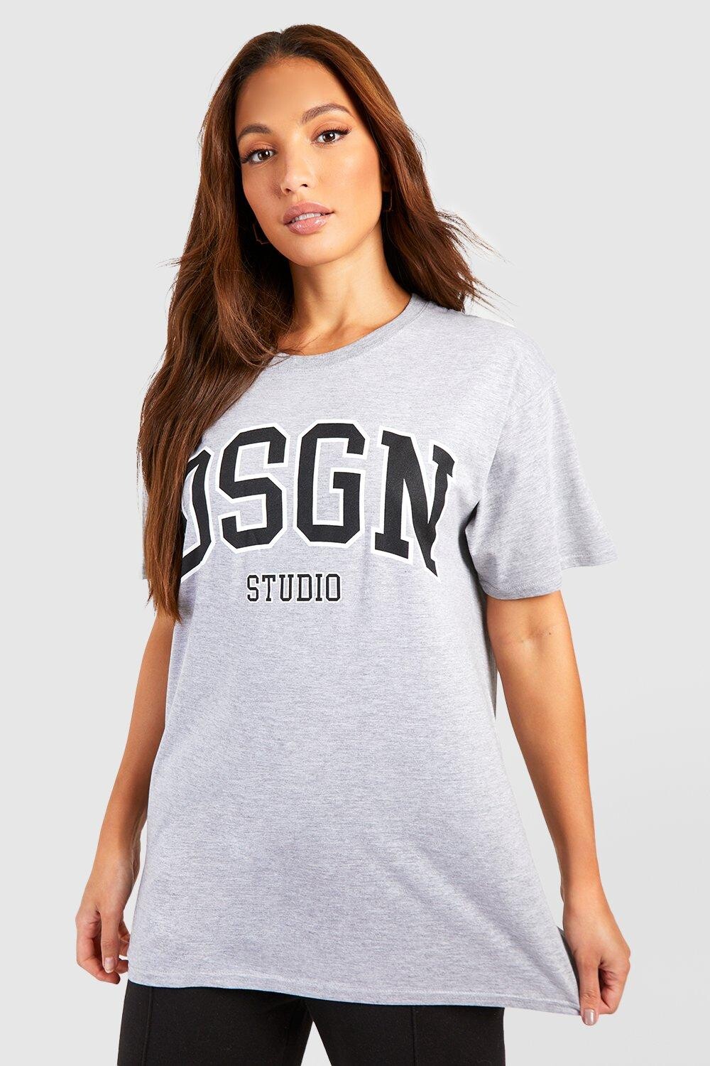 

Футболка tall dsgn studio Boohoo, серый