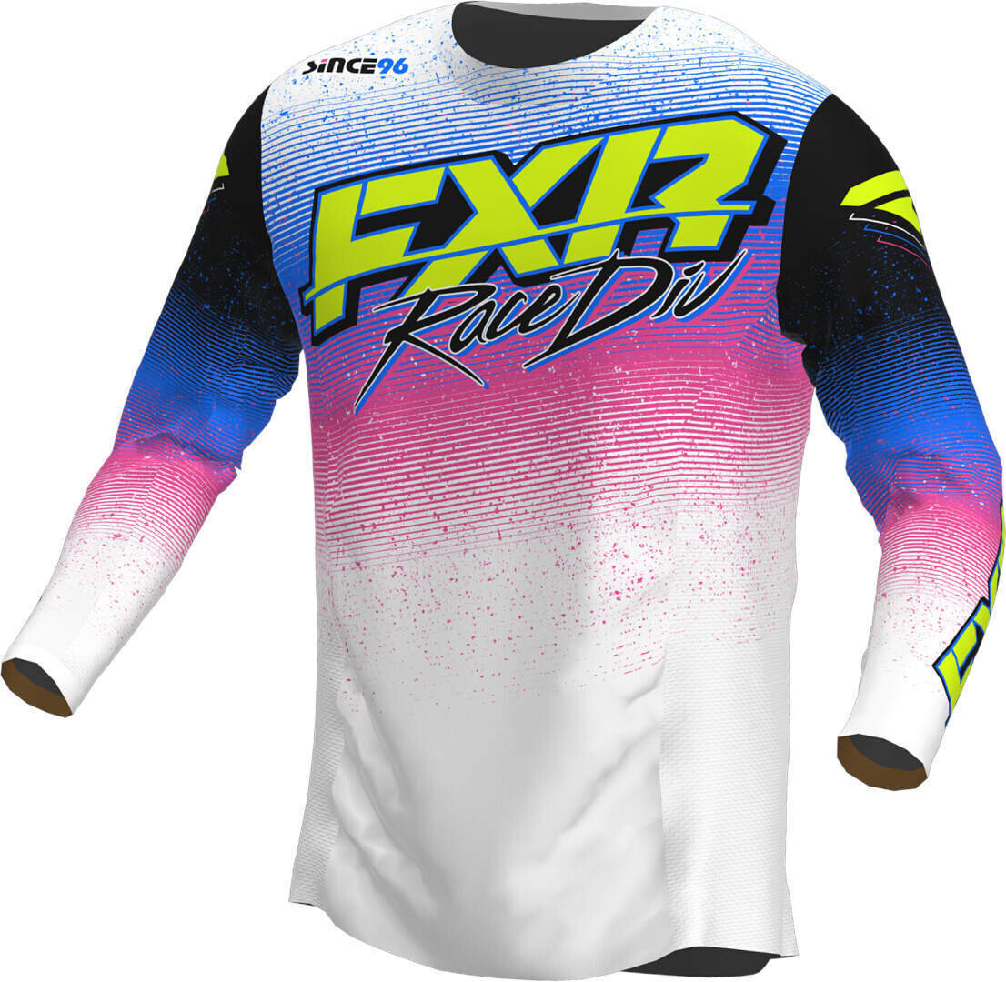

Кофта Джерси FXR Podium 2023 мотокроссовая Джерси, белый/черный/синий