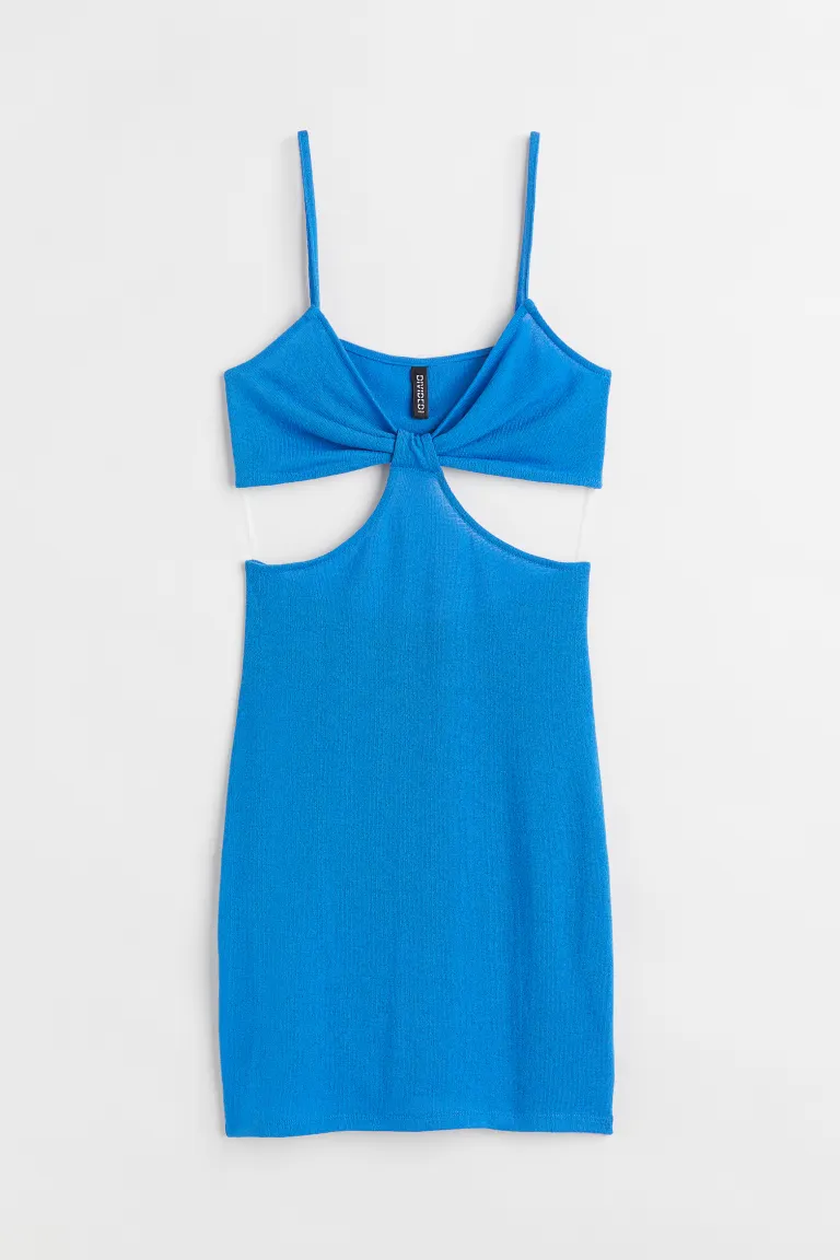 H and 2025 m blue dress