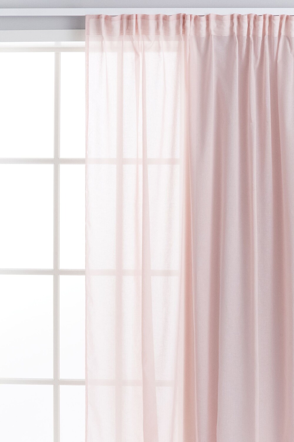 

Комплект штор H&M Home Airy Multiway, 2 предмета, светло-розовый