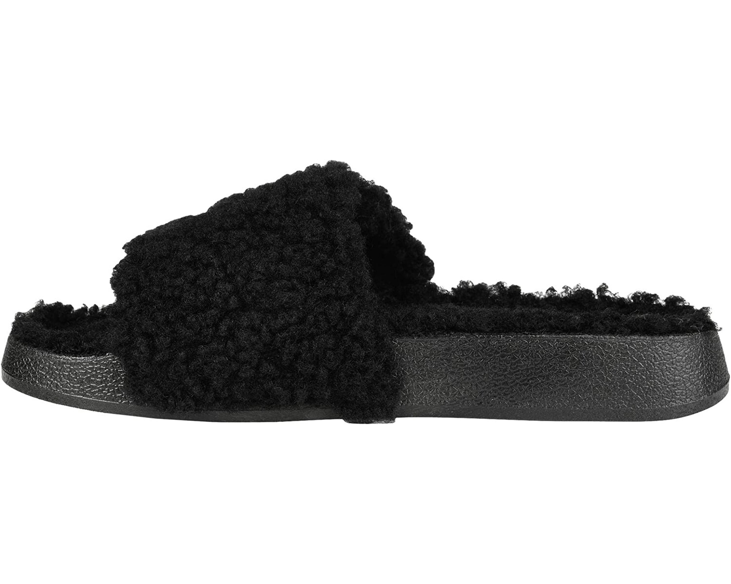 

Слипперы Faux Fur Haimi Slipper Journee Collection, черный