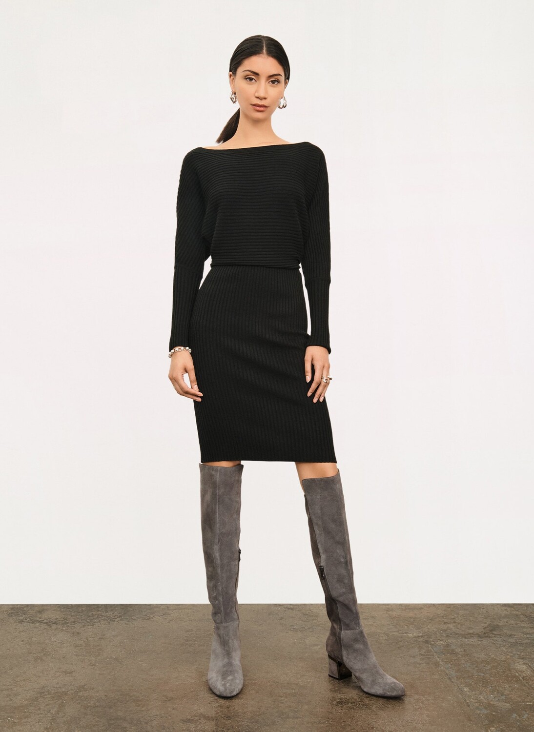 

Платье-миди облегающее Signature Donna Karan