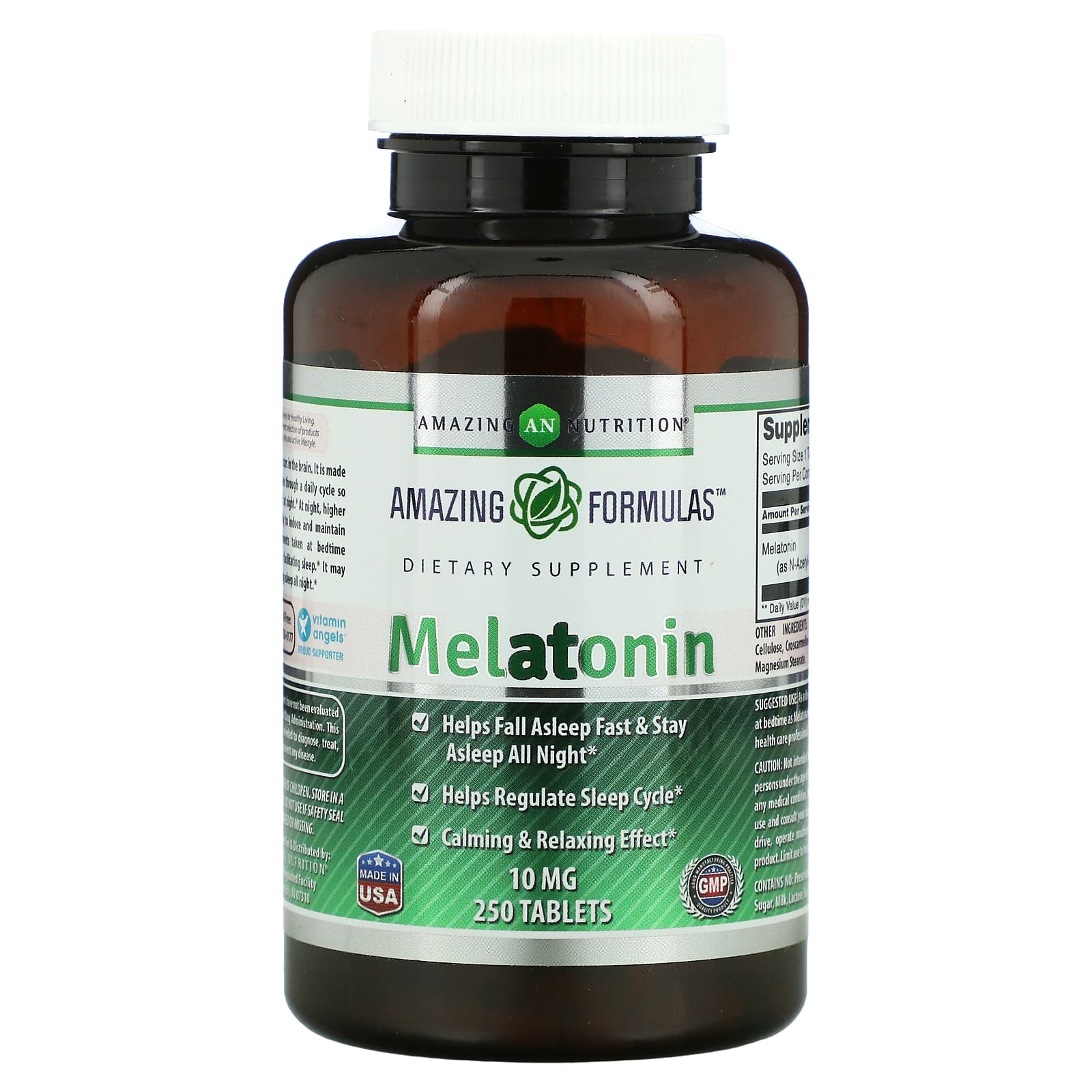 цена Мелатонин Amazing Nutrition, 250 таблеток