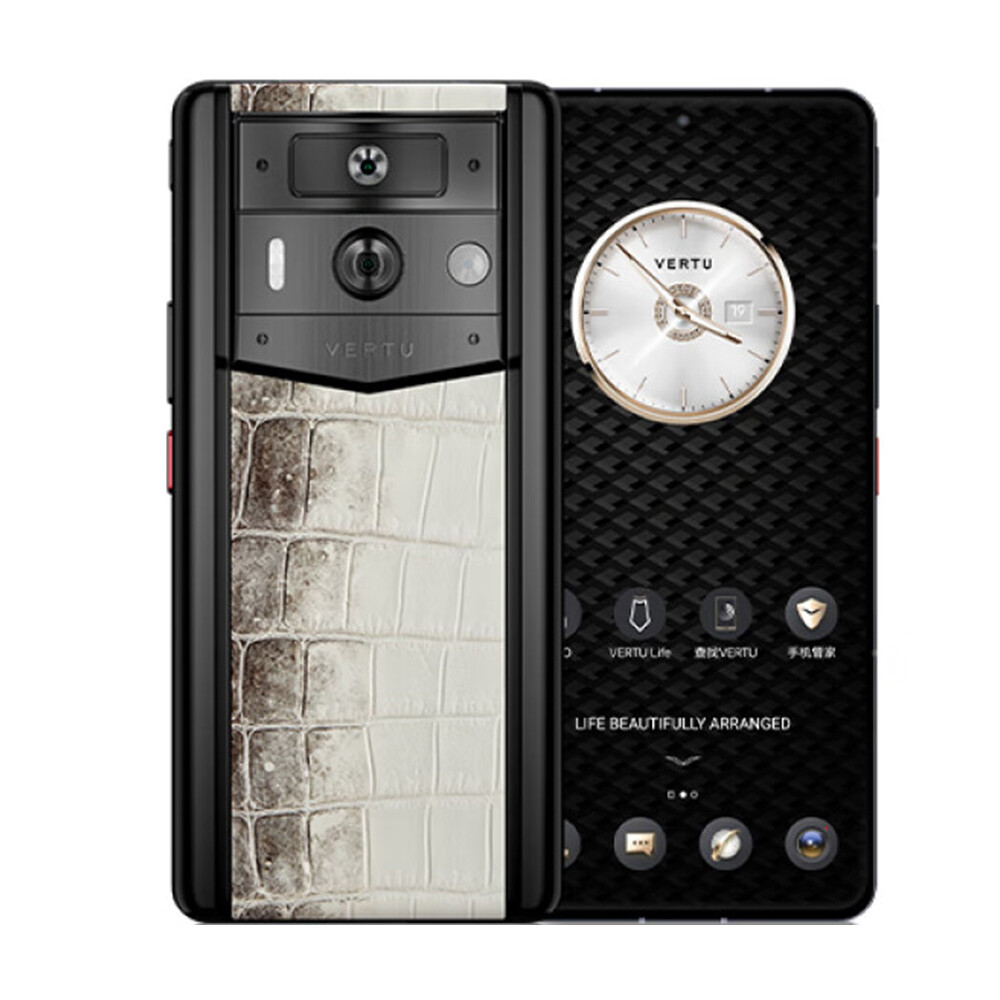 Смартфон Vertu Metavertu 2 Himalayan Alligator, 12 ГБ/512 ГБ, 2 Nano-SIM, черный/белый