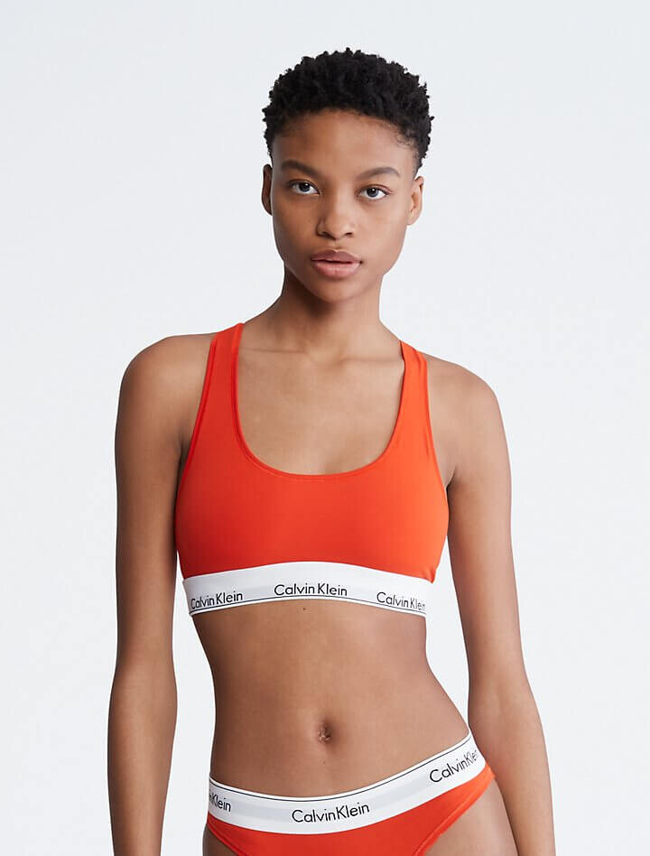 

Бюстгальтер без косточек Calvin Klein Modern Cotton, оранжевый