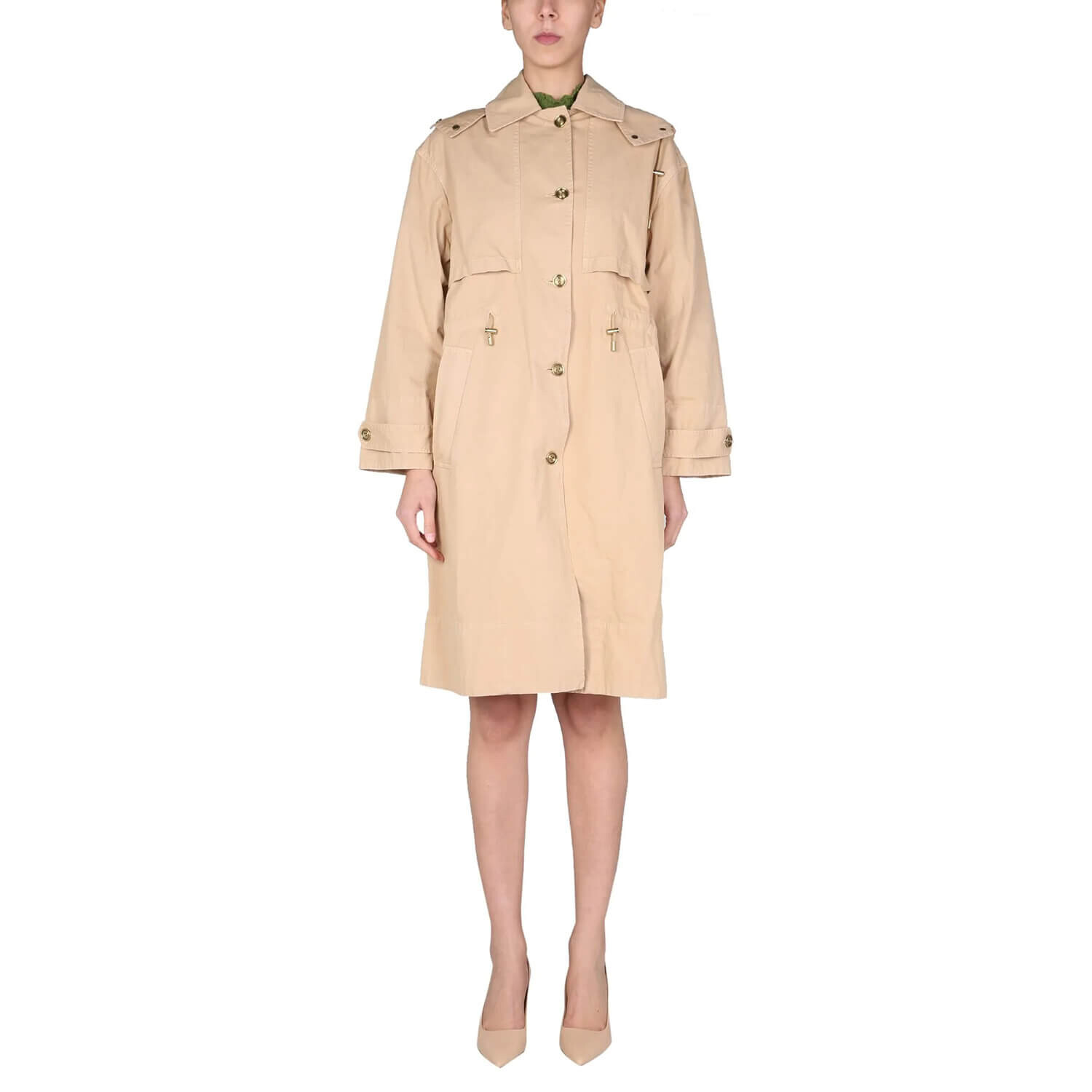 

Тренч Michael Kors Canvas, бежевый