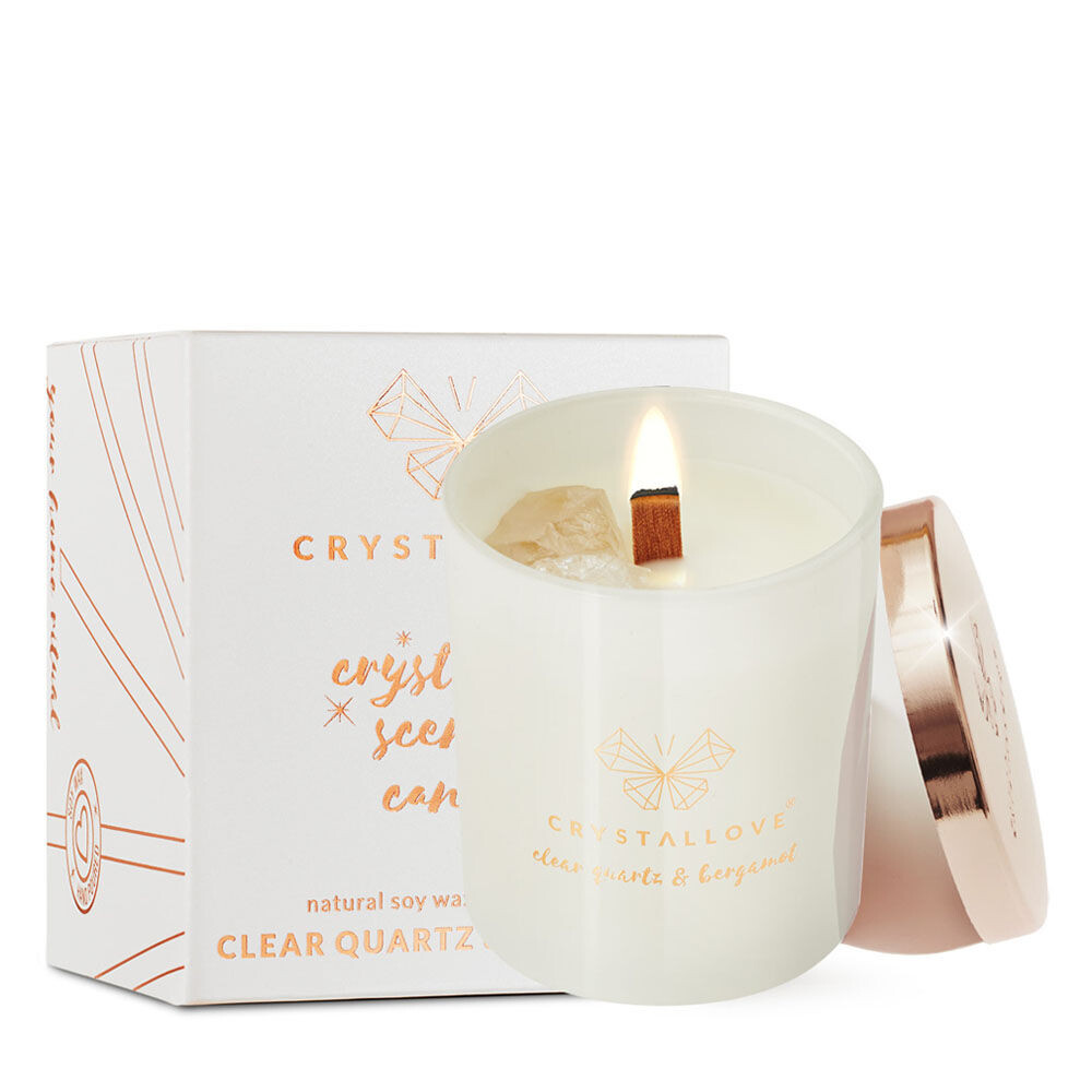 

Crystallove Crystalized соевая свеча с горным хрусталем и бергамотом, 220 г
