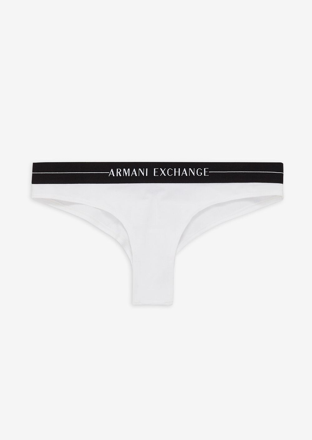 

Трусы-брифы из эластичного хлопка с логотипом Icon Armani Exchange, белый