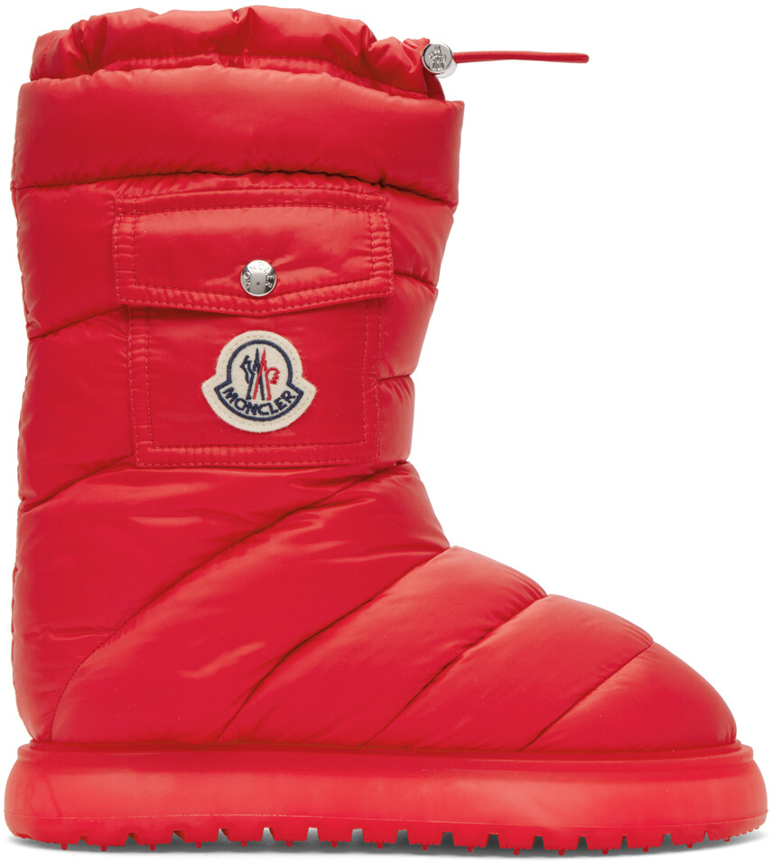 

Красные ботинки с карманами Gaia Moncler, Красный