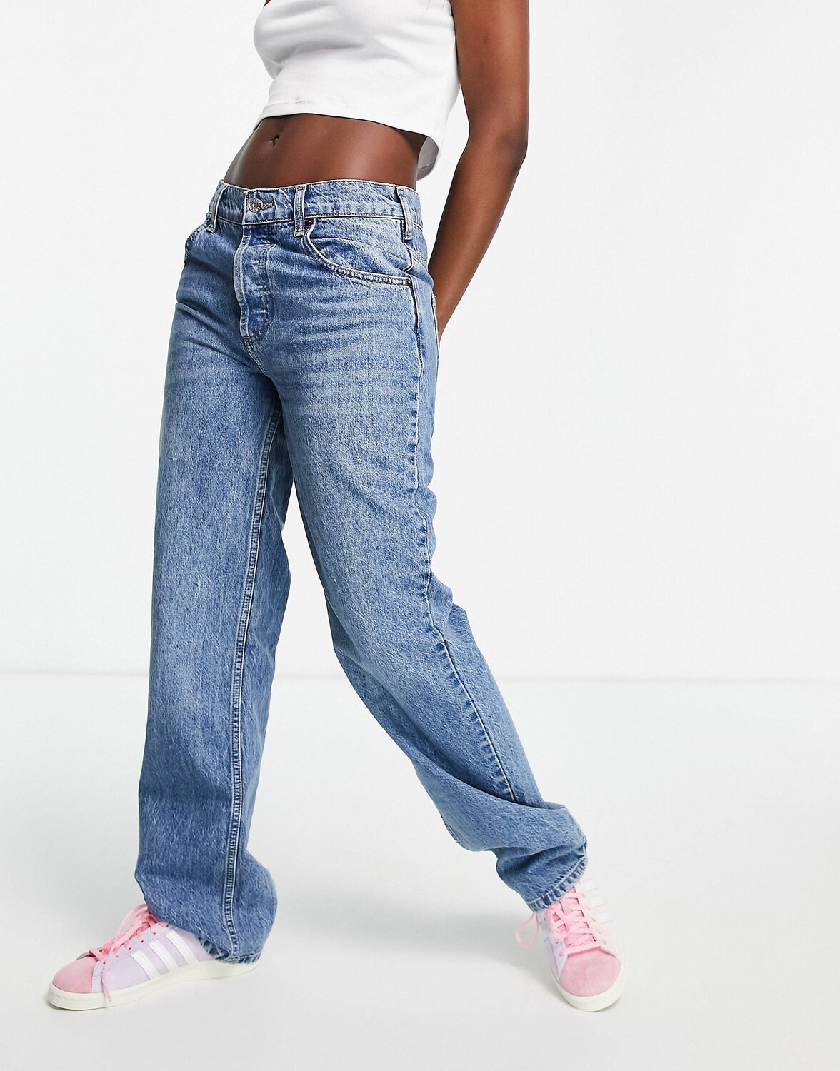 

Мешковатые джинсы с заниженной талией ASOS DESIGN