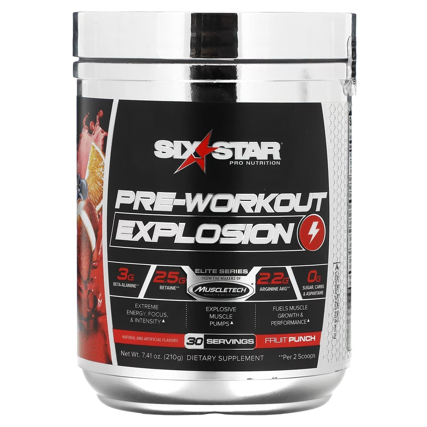 

Спортивное Питание Six Star Pre-Workout Explosion, фруктовый пунш, 210 г