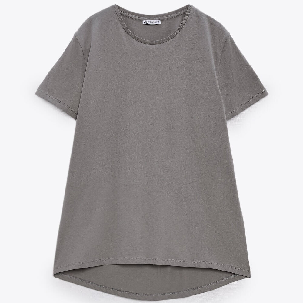 

Футболка Zara Basic, серый