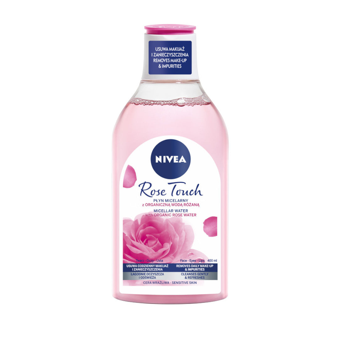 nivea мицеллярная вода nivea organic rose бережное очищение 400мл 2 шт Nivea Мицеллярная вода Rose Touch с органической розовой водой 400мл