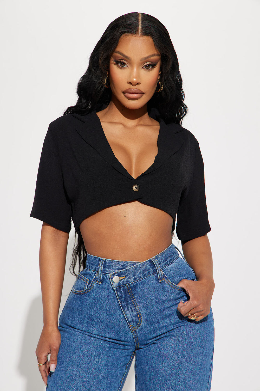 

Рубашка Fashion Nova HF23F663, черный