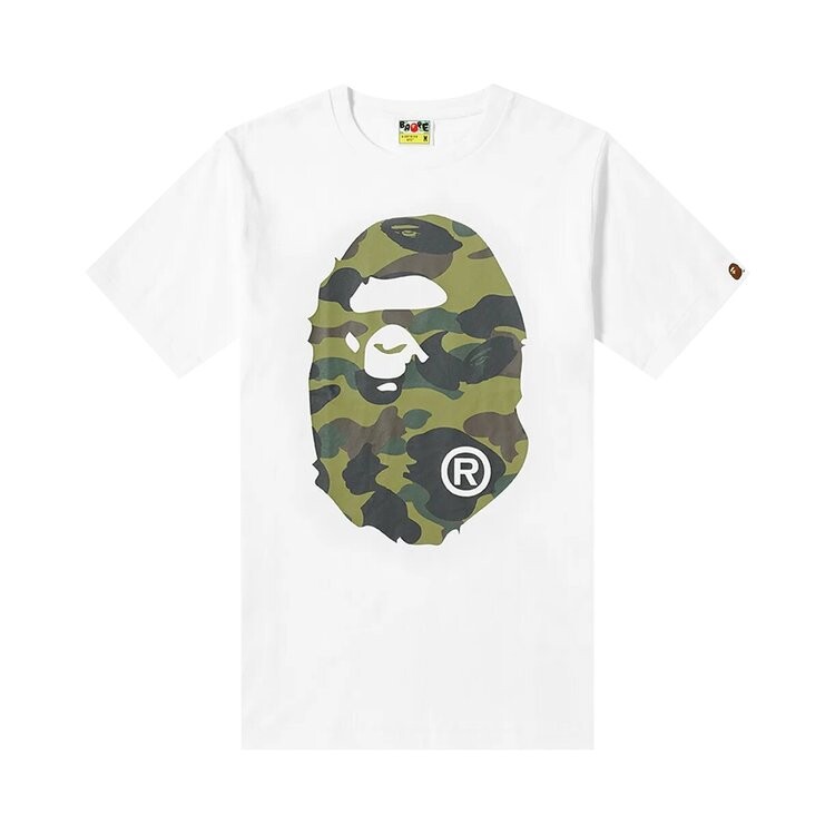 

Футболка BAPE Color Camo Big Ape Head Tee 'White', белый