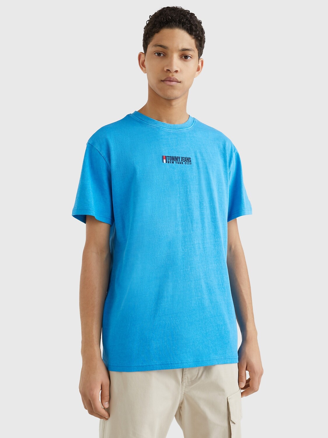 

Футболка с логотипом turned flag Tommy Hilfiger, завораживающий синий