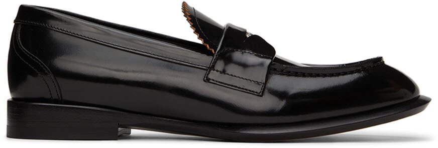 

Черные кожаные лоферы Alexander McQueen, Черный