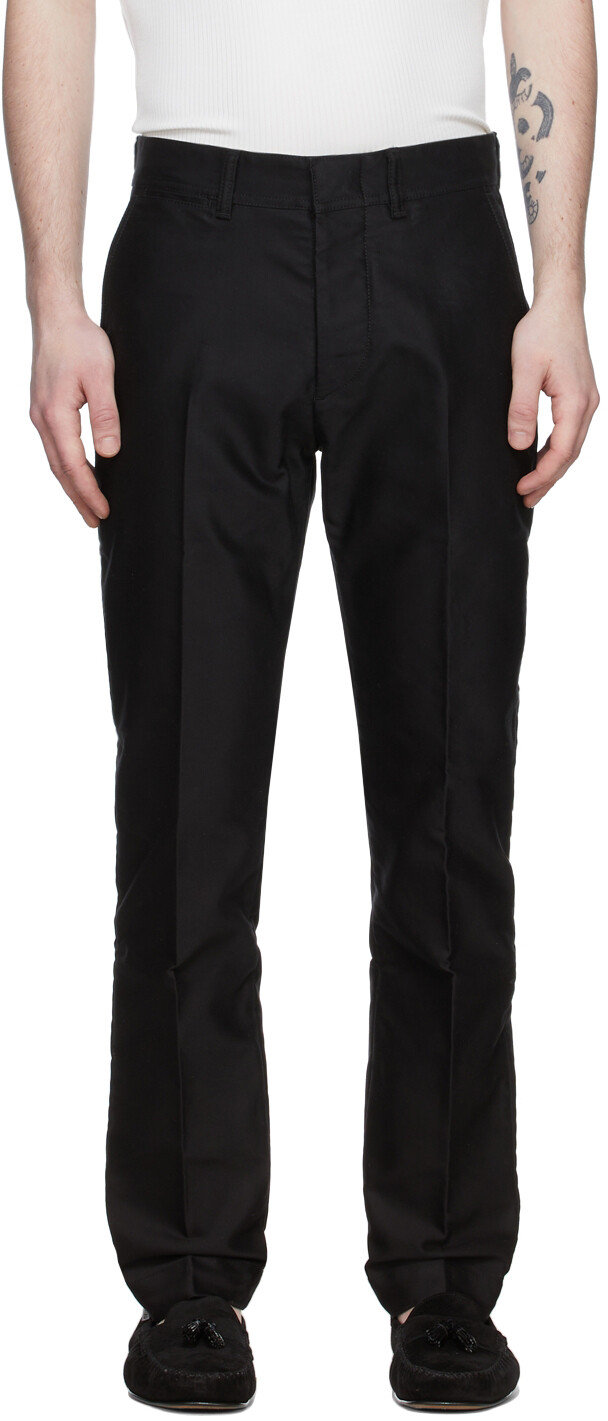 

Черные хлопковые брюки TOM FORD, Черный