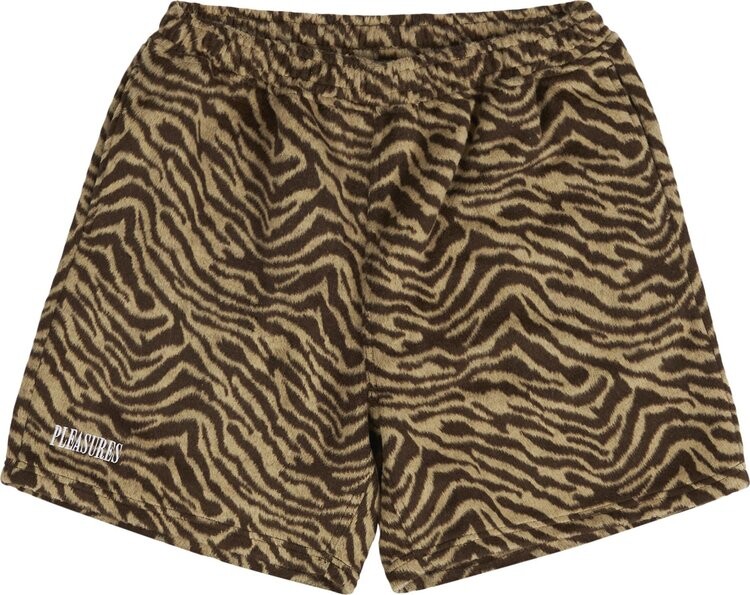 

Шорты Pleasures Breaker Fuzzy Stripe Shorts 'Tan', загар