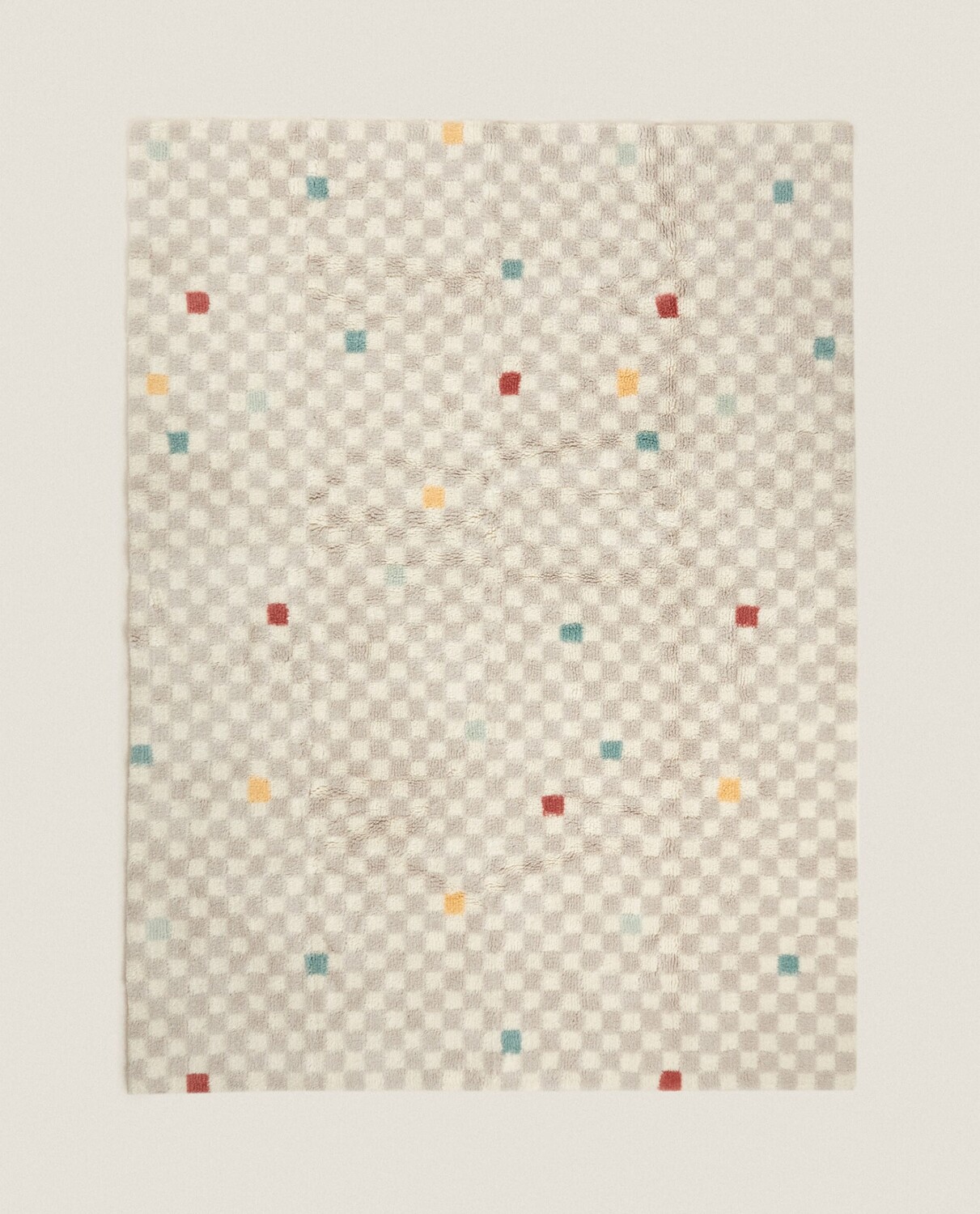 

Коврик в клетку Zara Home Check Wool, мультиколор